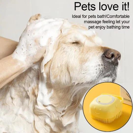 Cepillo de silicona suave para perros