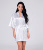 Cross-border hot 2024 new pajamas Ice Silk women's sexy nightgown artificial silk kimono bathrobe summer